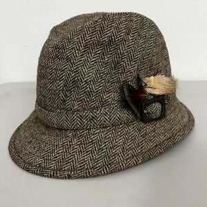 VTG Brooks Brothers Lock Co Hatters Harris Tweed Country Hat England Sz‎ 6?